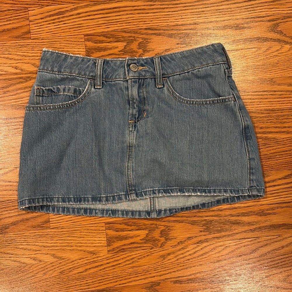 Hollister Blue Casual Mini Skirt